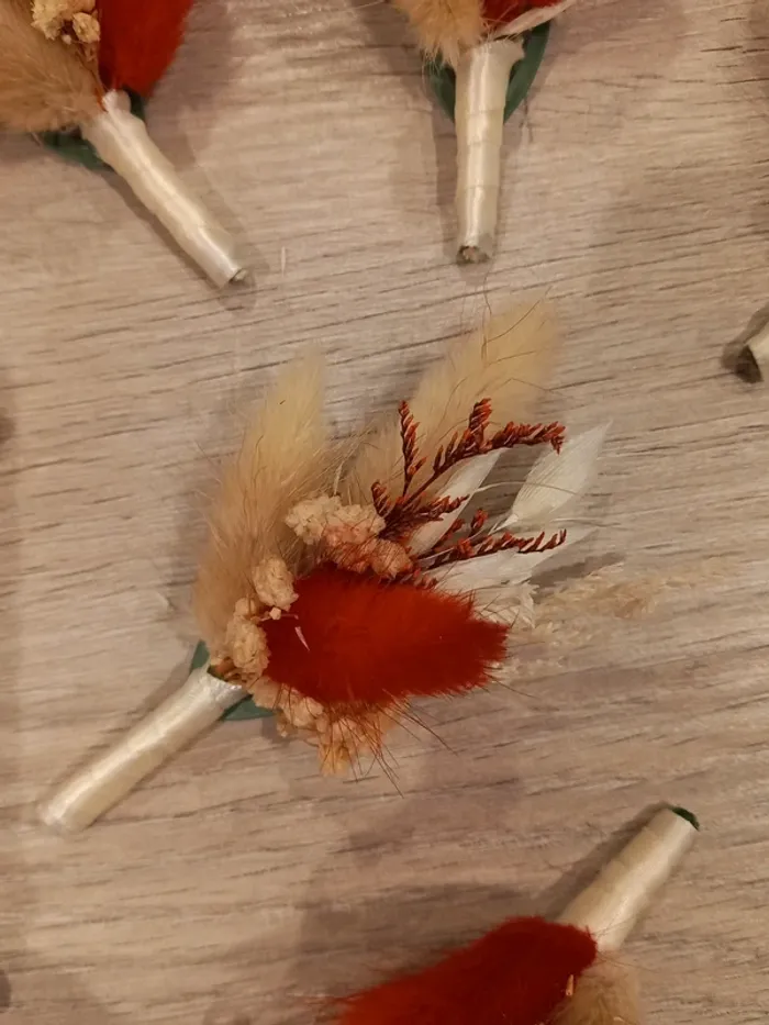 Boutonnieres pour mariage - photo numéro 2