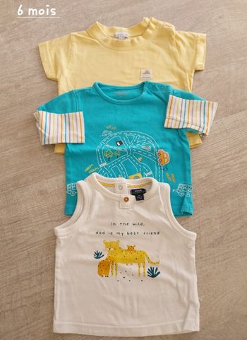 Lot de 3 maillots 6 mois