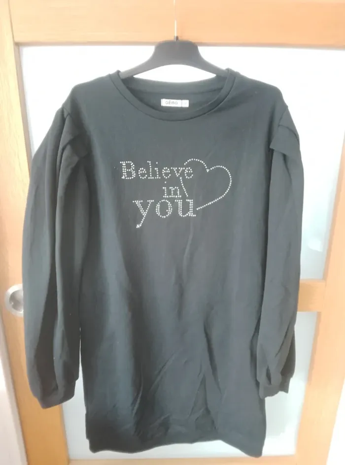 Robe pull manches longues - Fille 12 ans
