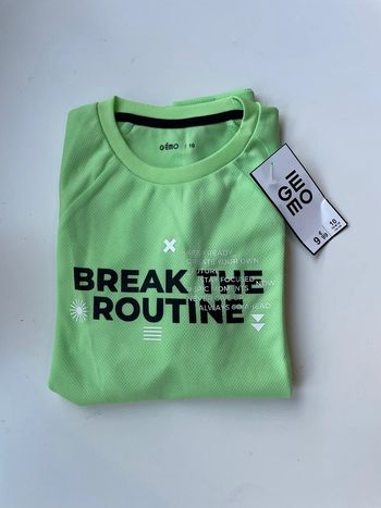 T-shirt vert type maillot 10 Gemo