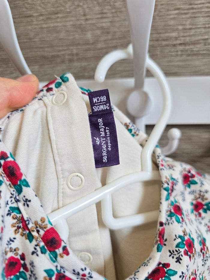 Vêtement Bébé Fille - Ensemble Robe/Body/Bonnet - Sergent Major - 24 mois 86 cm - photo numéro 4