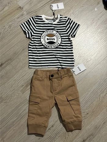 Lot vêtements bébé garçon 6 mois t-shirt et pantalon BOSS