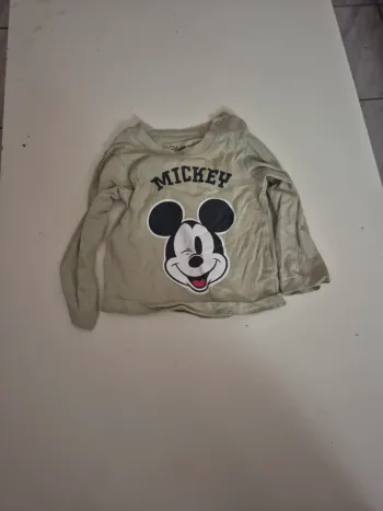 T-shirt à manches longues mickey 6 mois