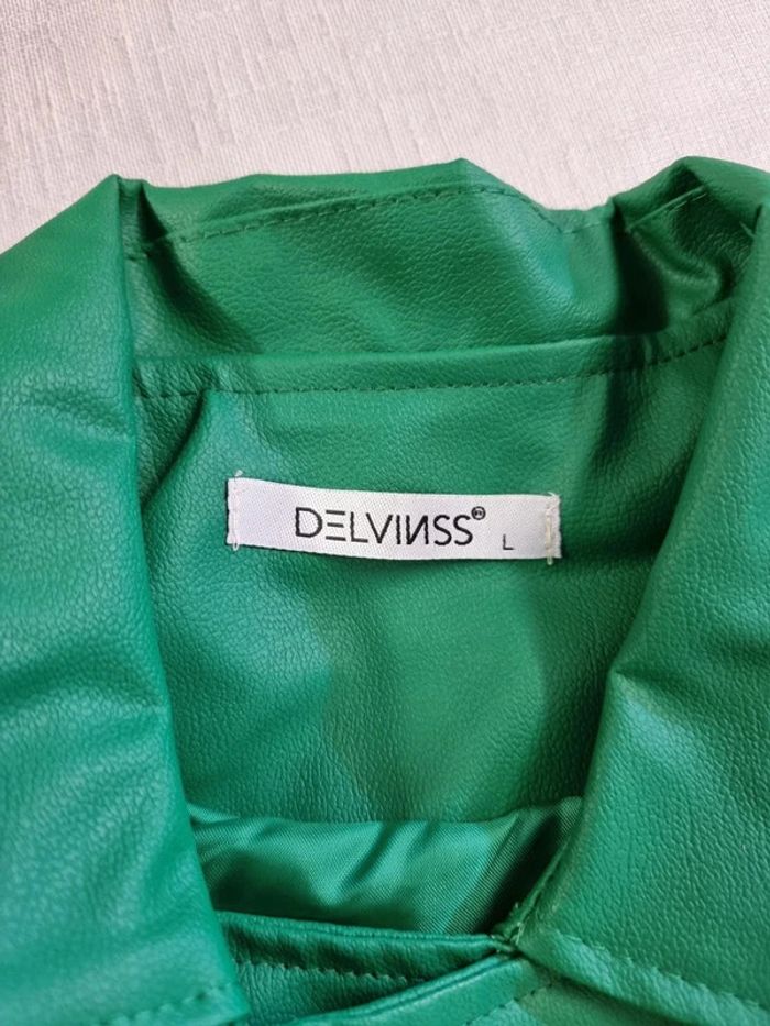 Delvinss veste perfecto vert * taille L * - photo numéro 7
