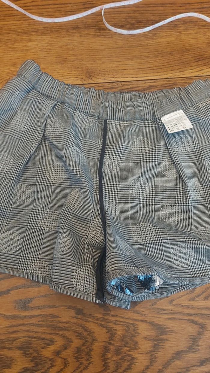 Short Sisley Gris et paillettes 11/12 ans - photo numéro 15
