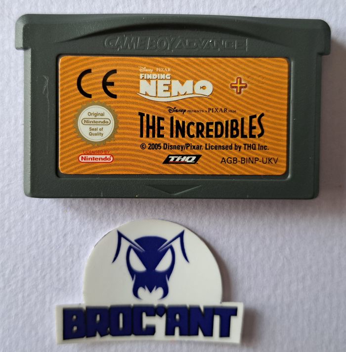 Disney Pixar Finding Nemo + The Incredibles UKV Nintendo Gameboy Advance GBA