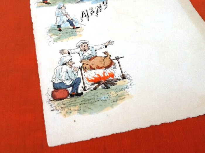 Années 1900 Menu Eugène Verneau - photo numéro 4