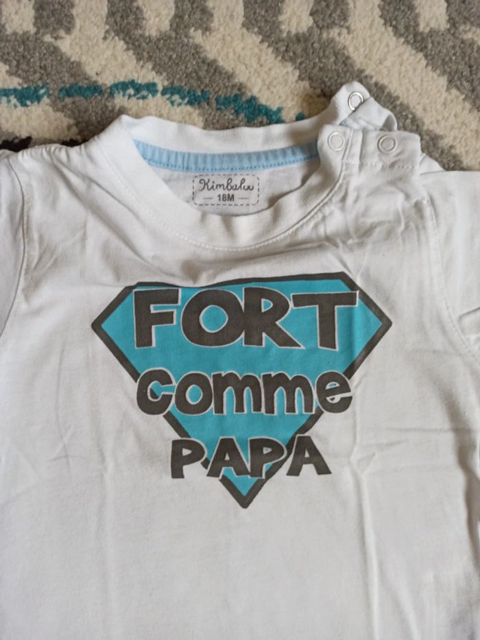 Lot de 2 t-shirts MC - Taille 18 mois - photo numéro 5
