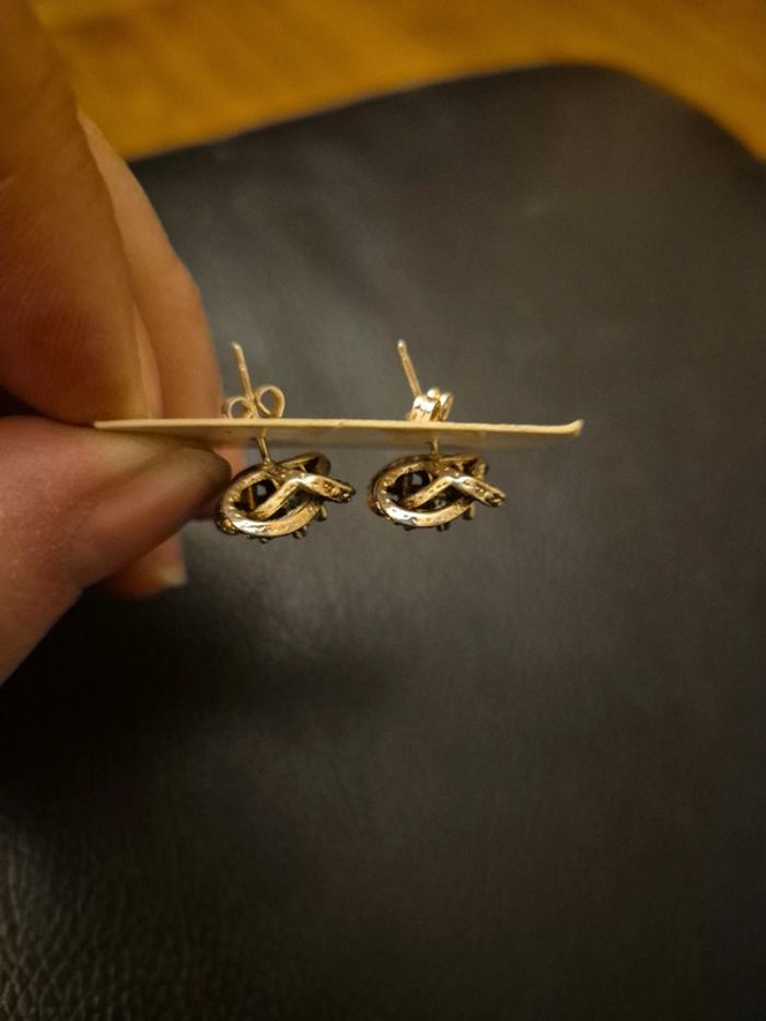 boucles d'oreilles avec strass - photo numéro 3