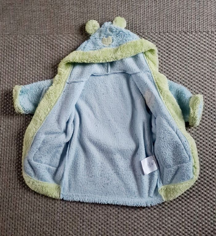 Robe de chambre bleue et verte mixte - 12 mois - photo numéro 3