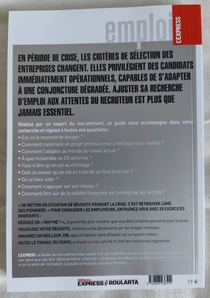 Livre "Trouver un emploi en temps de crise" - photo numéro 2
