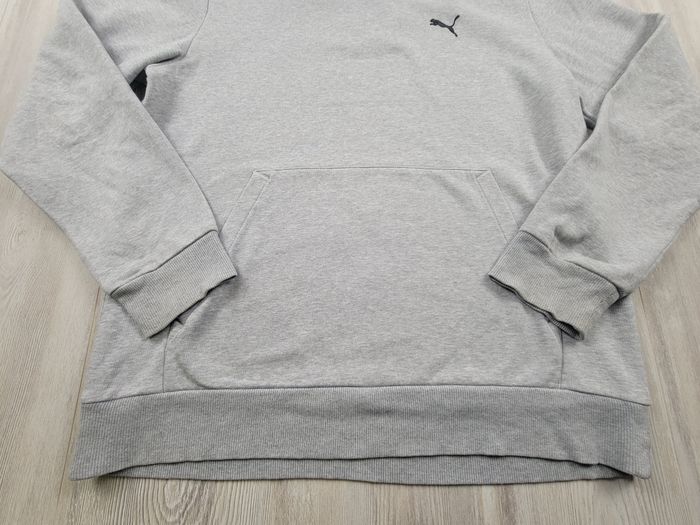 Hoodie Puma gris logo noir – Taille M - photo numéro 5