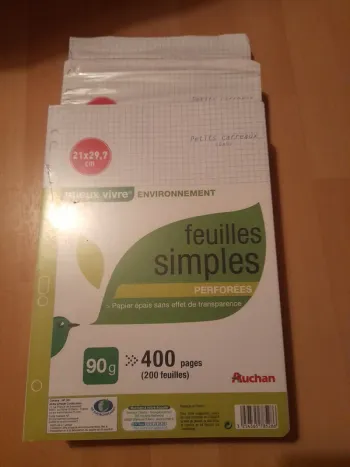 Feuille simple perforées
