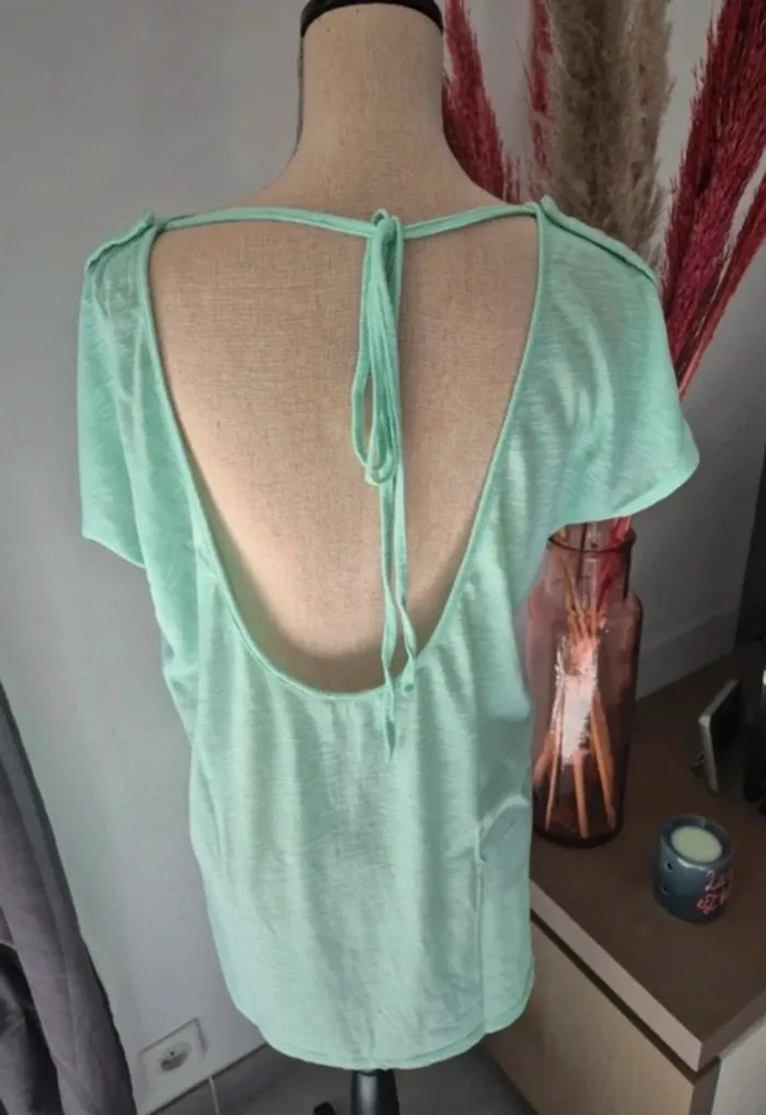 Top dos nu vert menthe Ever Lyne - Taille XL