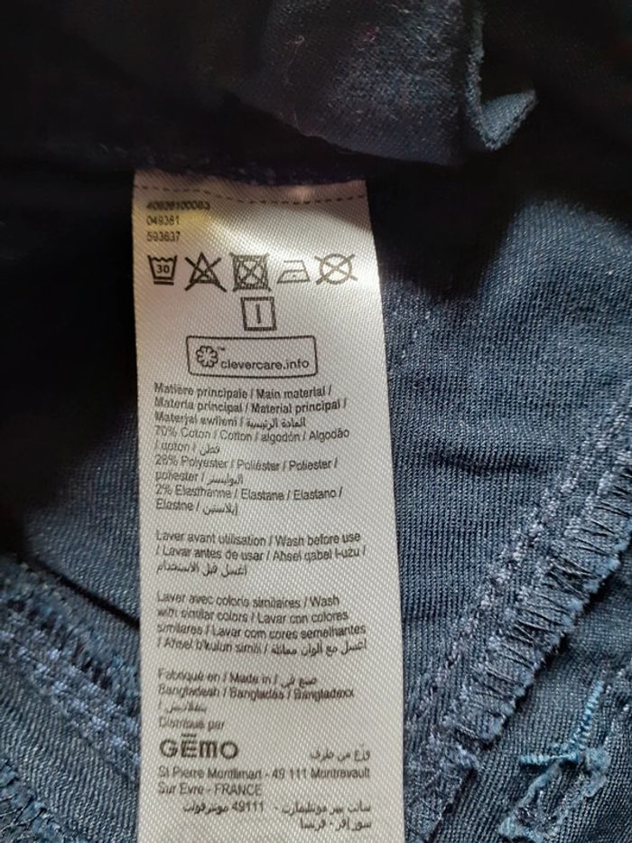 Pantalon fille bleu marine 5 ans - photo numéro 7