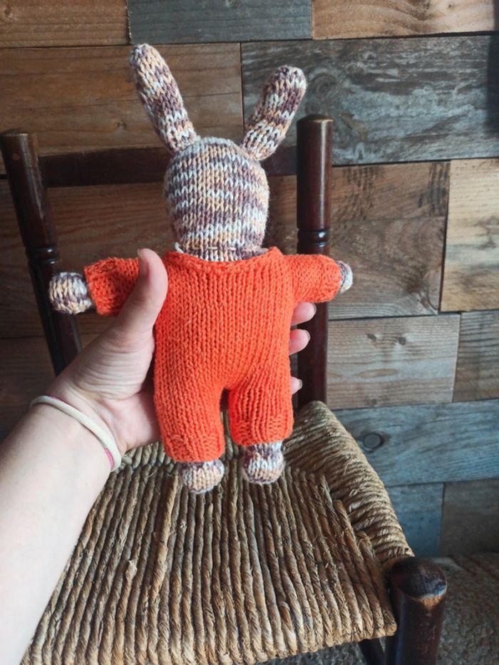 Doudou laine lapin fait main - photo numéro 5