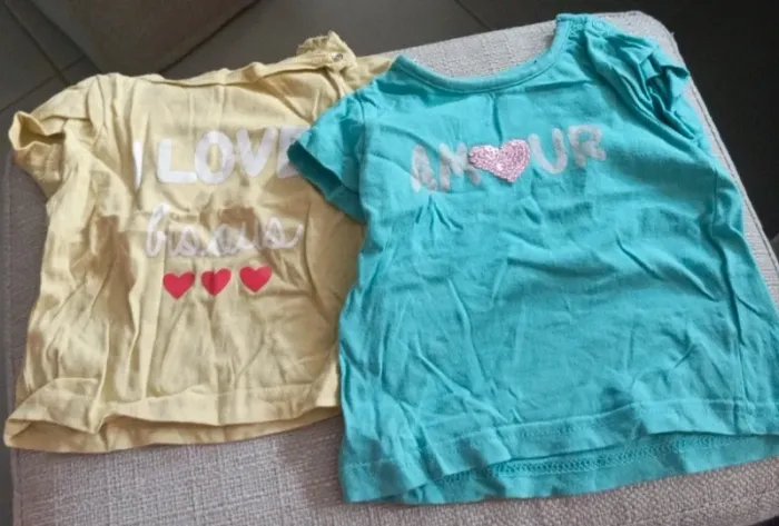 T-shirts filles 3 mois