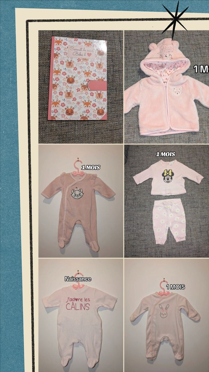 Lot bébé fille 1 mois - photo numéro 2