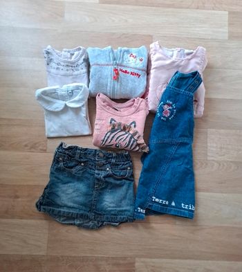 Lot vêtements 12 mois bébé fille très bon état 1 an