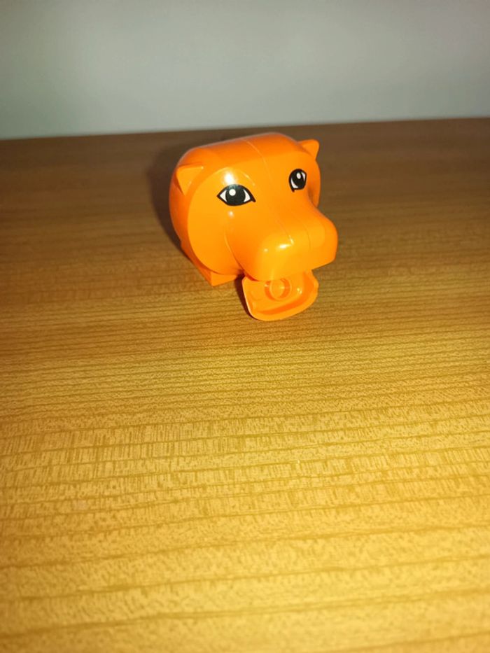 Lego Duplo tête de lion orange