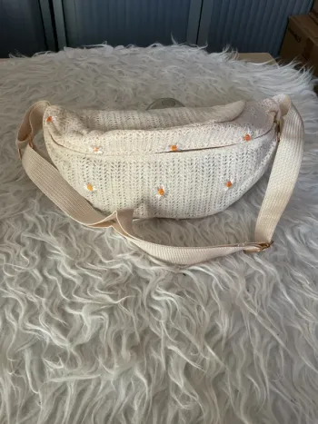 Sac banane tisse à fleurs neuf