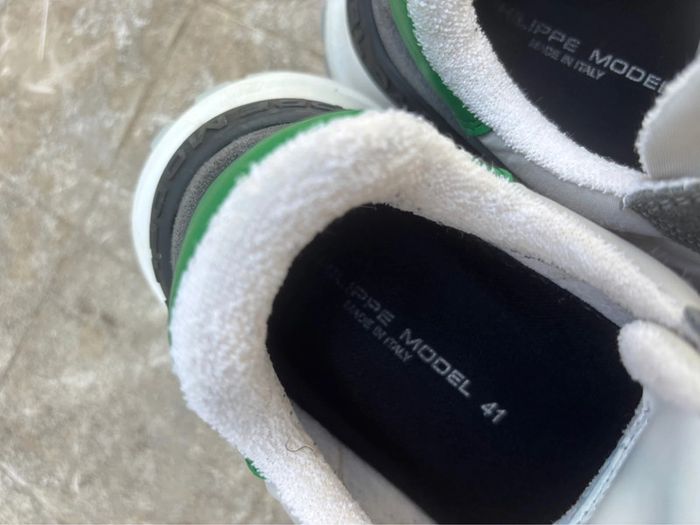 Baskets Philipp model Antibes Grises Vert altu W004 taille 41 - photo numéro 10