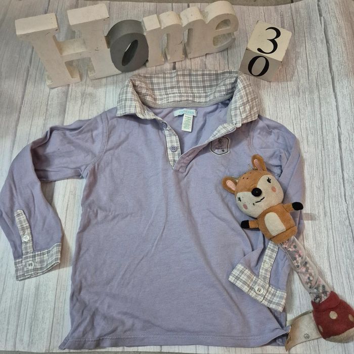 T shirt manche longue parme 3ans Obaïbi