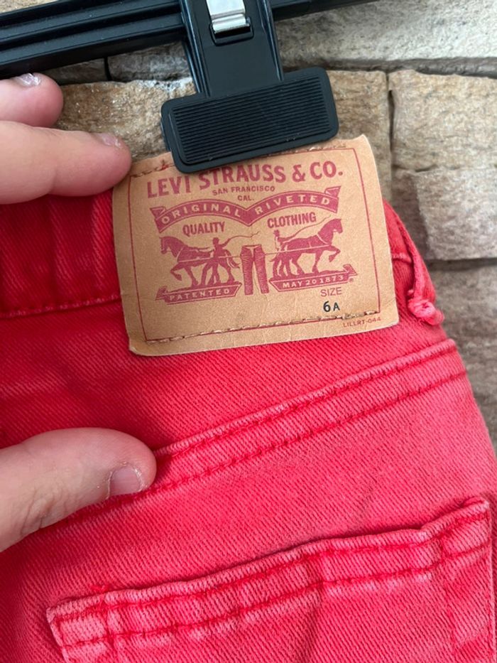 Short rouge Levis 6 ans coupe 511 slim - photo numéro 7