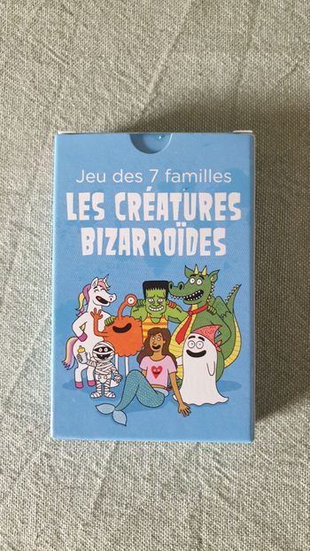 Neuf jouet cartes jeu de 7 familles les créatures bizarroides