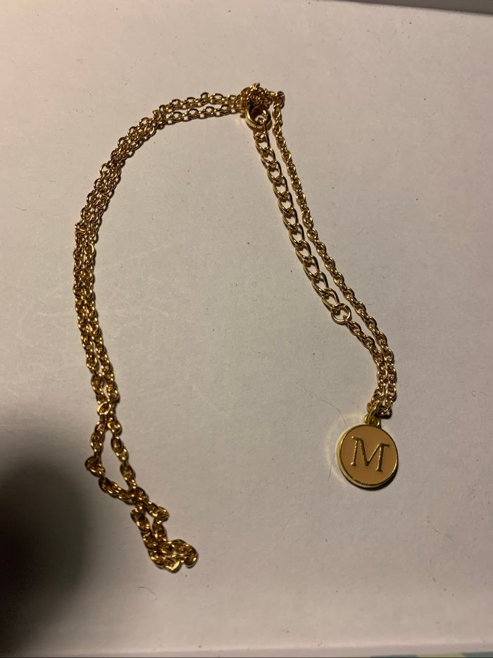 Collier initiale M - photo numéro 4