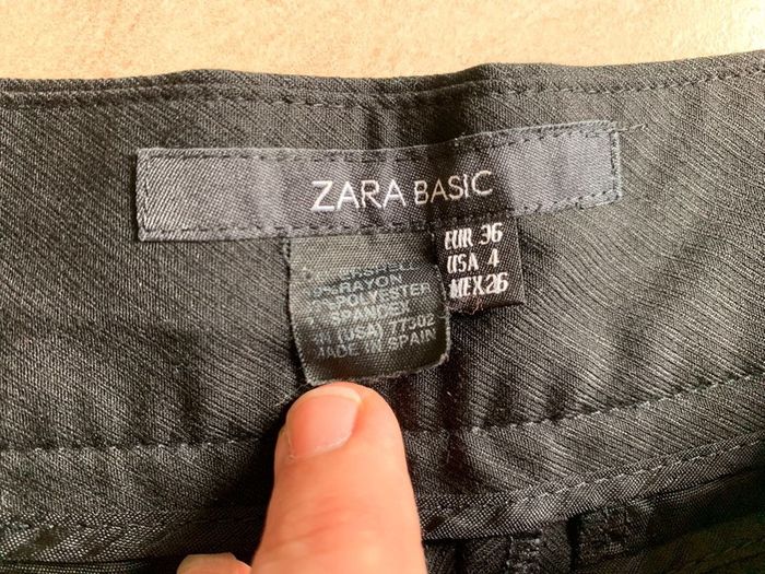 Pantalon noir Zara évasé taille 36 - photo numéro 3