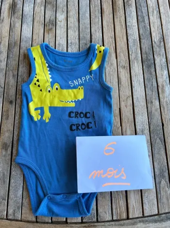 Body sans manche bébé garçon Kiabi - 6 mois