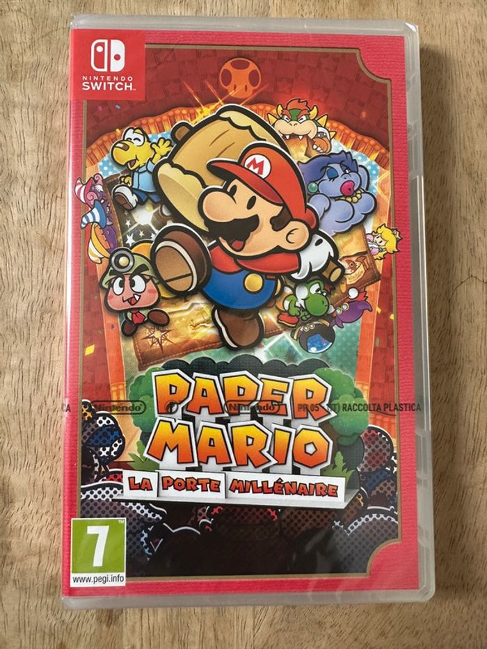 NEUF sous blister Jeu vidéo Nintendo Switch Paper Mario La porte millénaire