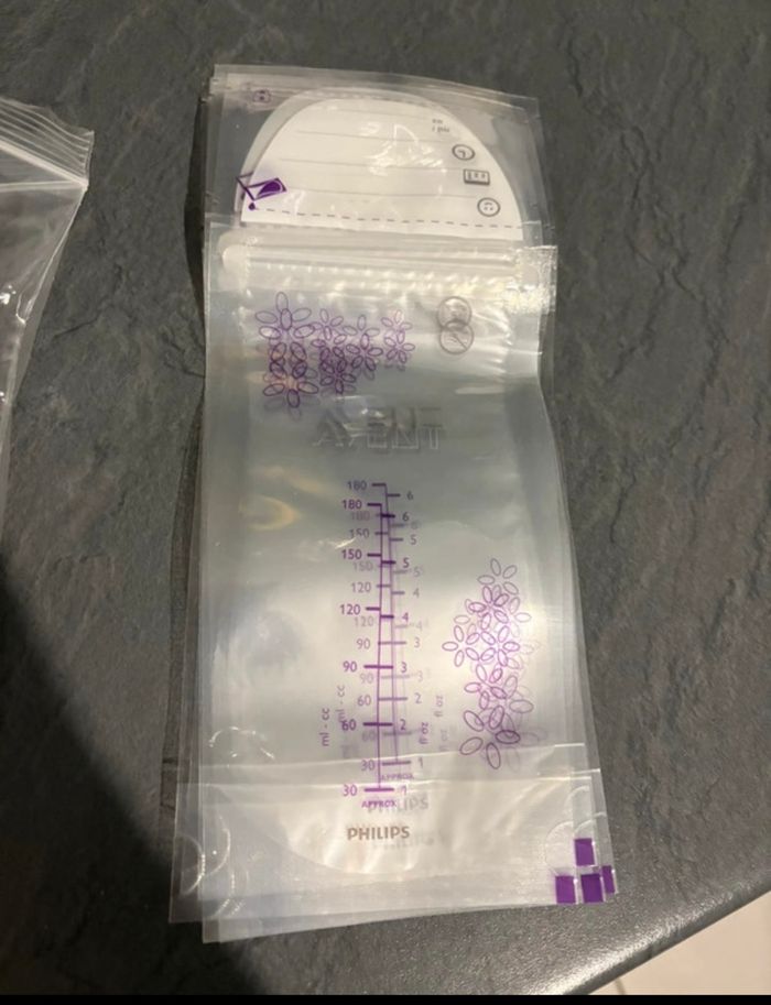 Sachets avent congélation lait maternel