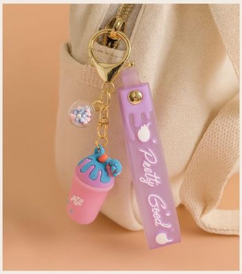 Porte clés glace Mickey rose