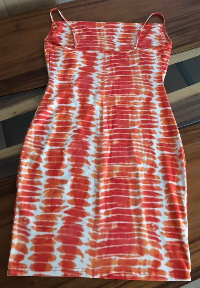 Robe orange et blanche - Shein - photo numéro 3