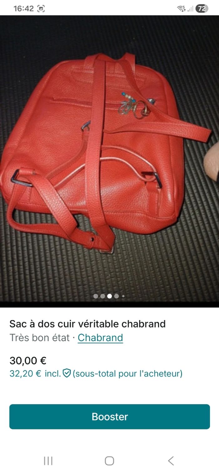 Sac à dos cuir Chabrand - photo numéro 3
