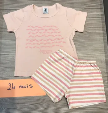 Pyjama été 2 pièces 24 mois - 2 ans Petit Bateau 🌸