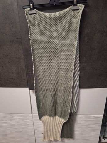 Écharpe longue bi-ton