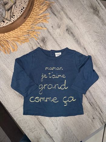 T shirt manches longues 18 mois tape à l'œil