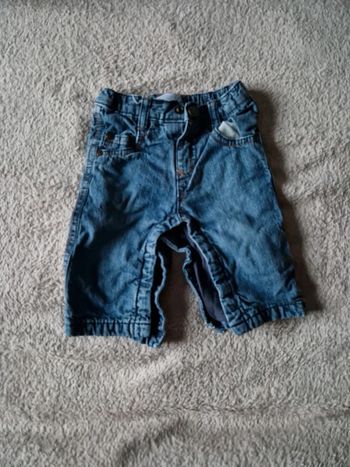 Jean bleu molletonnée