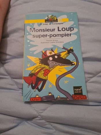 Livre Monsieur Loup super pompier