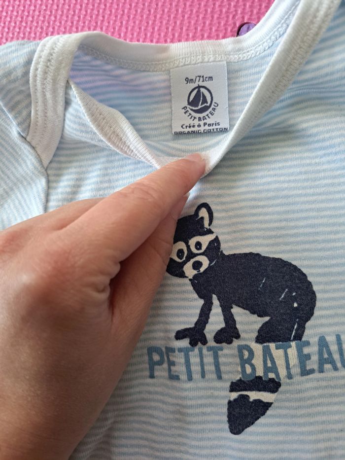 Lot de 8 bodies ml (6 Petit Bateau et 2 Orchestra) 9m - photo numéro 3