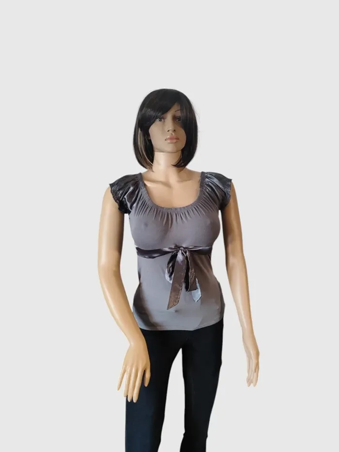 Top Camaïeu gris romantique - T.M - photo numéro 2