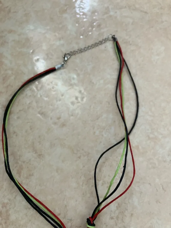 Ensemble bijoux en bois chogan– Collier + boucles d’oreilles - photo numéro 4
