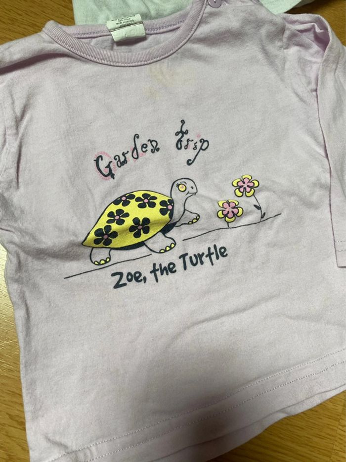 Lot tshirts manches longues 12 mois - photo numéro 2