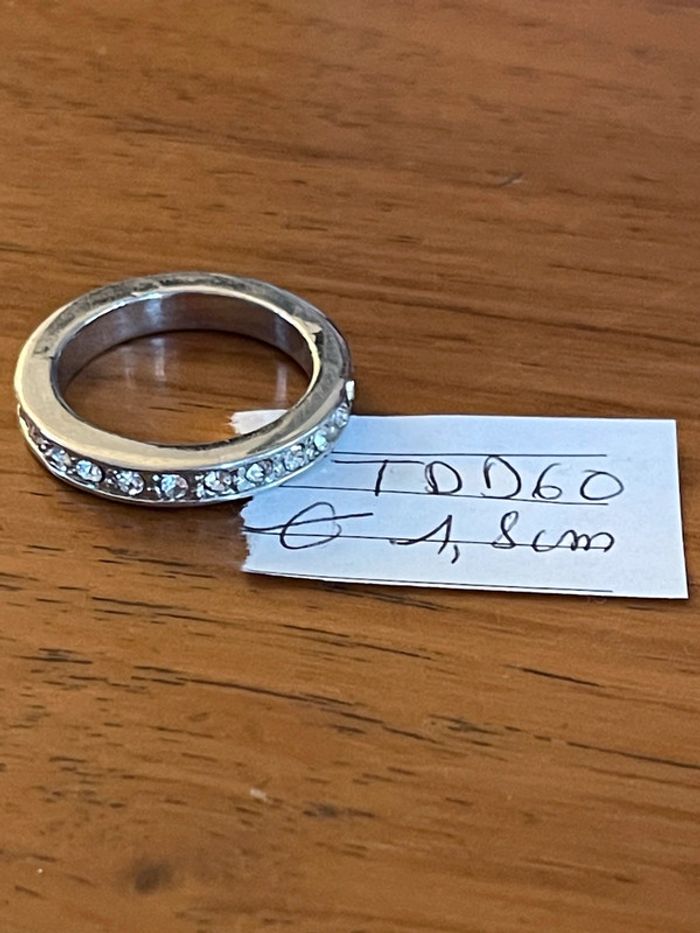 Bague vintage avec pierres TDD 60 - photo numéro 5
