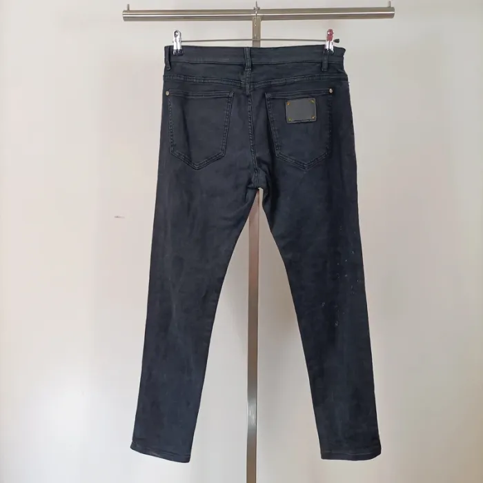Pantalon noir effet velours Prada - Taille 36 A599 - photo numéro 7