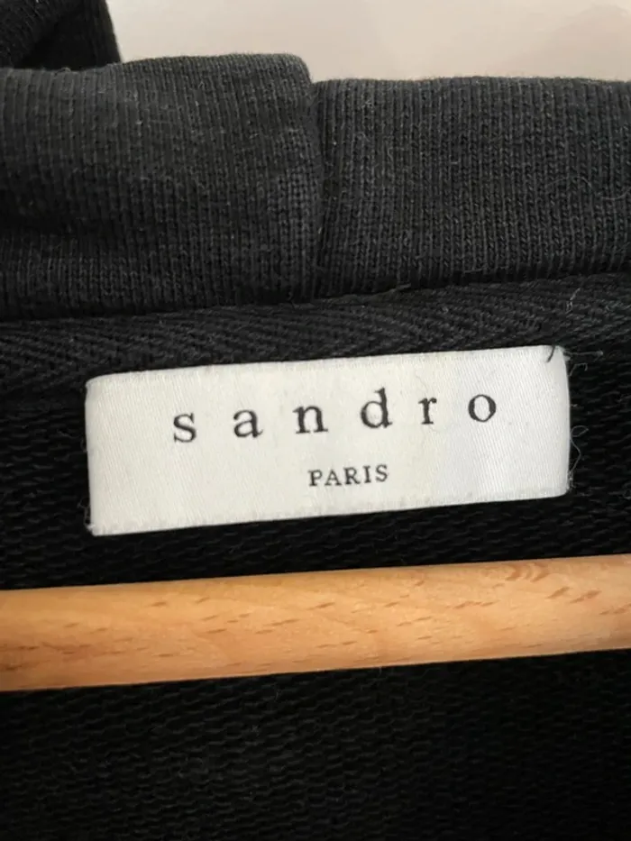 Sandro Hoodie Sweater Casper the Friendly Ghost Black Mens Small Made in Portugal 🇵🇹 - photo numéro 5