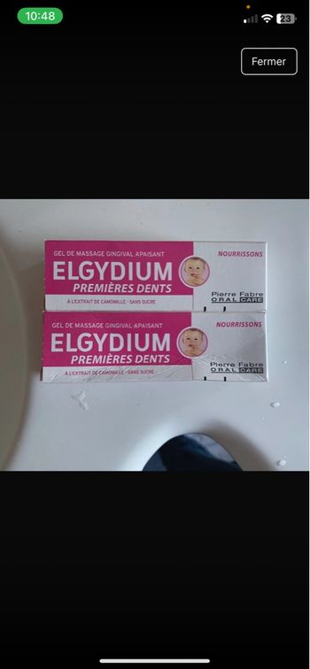 Lot 2 Elgydium première dent